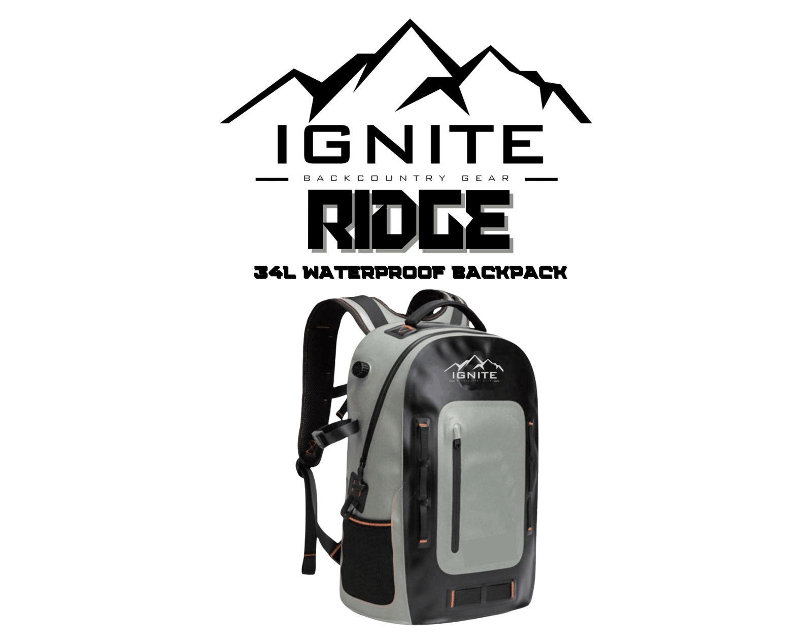 Ridge 34L Waterproof Backpack - Ignite Powersports